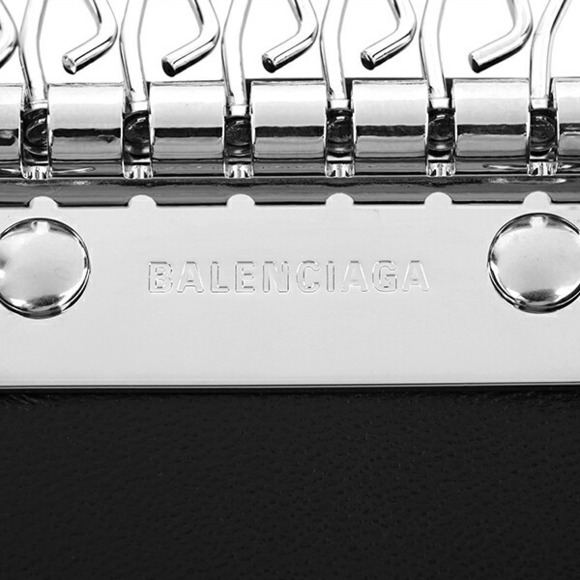 Balenciaga Key Case Papier Black Multicolor - Picture 6 of 9